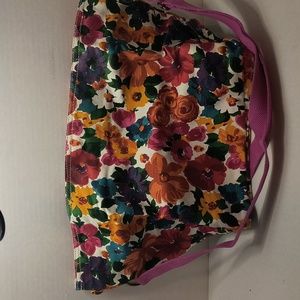 b97 floral bag tote 16x10 inch never used vintage
